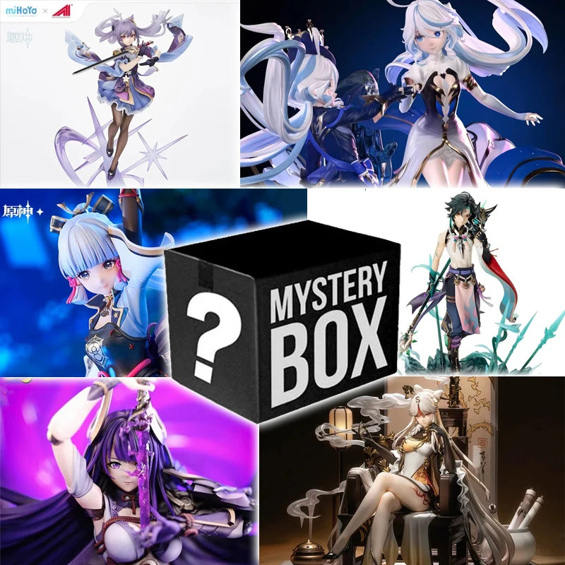 Genshin Impact Anime Game Action Figure Blind Box Paimon Aether Luck Box Handmade Large Figure Anime Game Fans Gift 10-30Cm