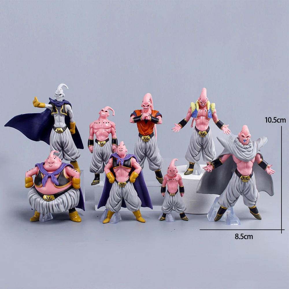 Hot 8Pcs/Set Dragon Ball Z Anime Figure Majin Buu Fat Buu PVC Action Figures Collection Model Toys for Children Adult Gifts