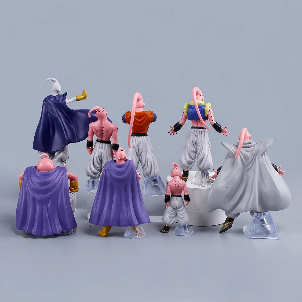 Hot 8Pcs/Set Dragon Ball Z Anime Figure Majin Buu Fat Buu PVC Action Figures Collection Model Toys for Children Adult Gifts