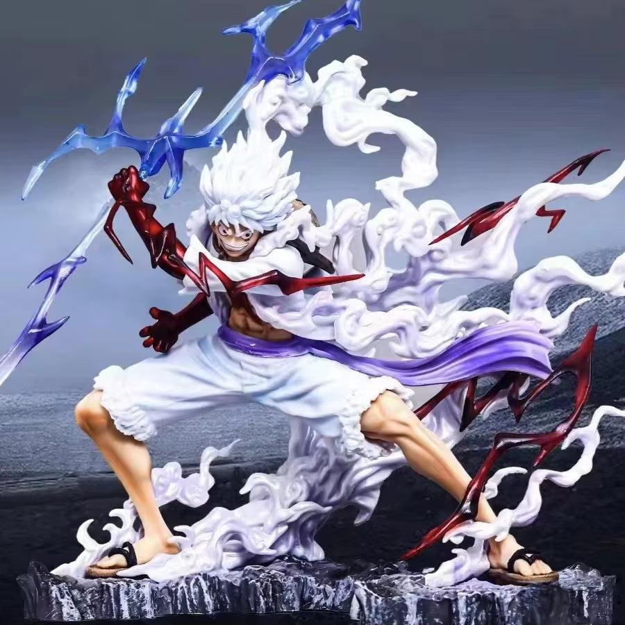 25Cm One Piece Raiden Five Gear Nica Lightning Luffy Action Figure Model Statue Doll Toys Collection Decoration Model Toys Gift