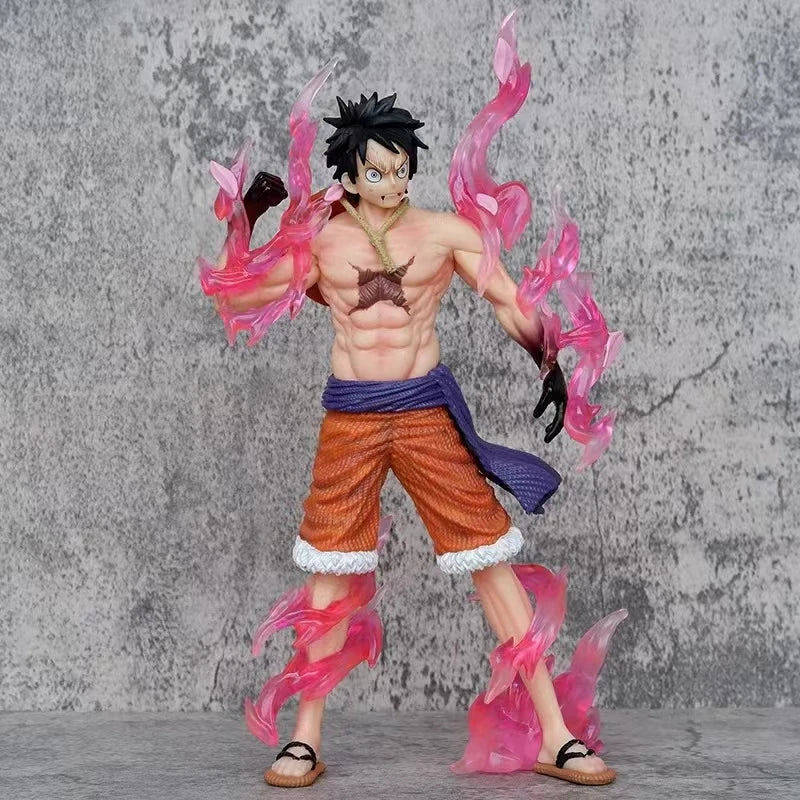 24Cm One Piece Luffy Anime Figures Monkey D. Luffy Flowing Cherry Action Figures PVC Anime Collection Model Doll Toys Kid Gifts