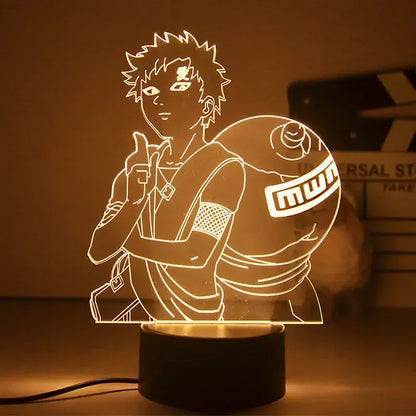 Naruto Anime Action Figures Night Light Manga Boruto Itachi Akatsuki Bedroom Lamp Children Uzumaki Namikaze Minato Gift Toys