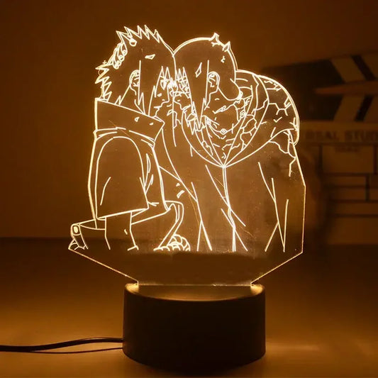 Naruto Anime Action Figures Night Light Manga Boruto Itachi Akatsuki Bedroom Lamp Children Uzumaki Namikaze Minato Gift Toys