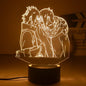 Naruto Anime Action Figures Night Light Manga Boruto Itachi Akatsuki Bedroom Lamp Children Uzumaki Namikaze Minato Gift Toys
