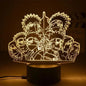 Naruto Anime Action Figures Night Light Manga Boruto Itachi Akatsuki Bedroom Lamp Children Uzumaki Namikaze Minato Gift Toys