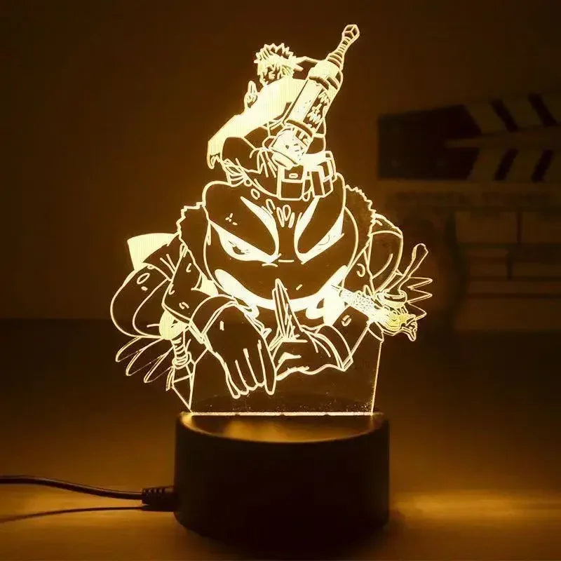 Naruto Anime Action Figures Night Light Manga Boruto Itachi Akatsuki Bedroom Lamp Children Uzumaki Namikaze Minato Gift Toys