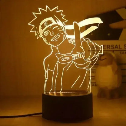 Naruto Anime Action Figures Night Light Manga Boruto Itachi Akatsuki Bedroom Lamp Children Uzumaki Namikaze Minato Gift Toys