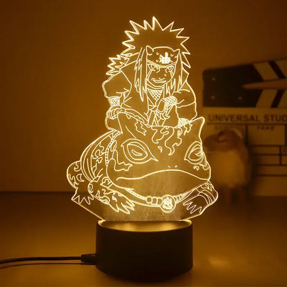 Naruto Anime Action Figures Night Light Manga Boruto Itachi Akatsuki Bedroom Lamp Children Uzumaki Namikaze Minato Gift Toys