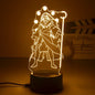 Naruto Anime Action Figures Night Light Manga Boruto Itachi Akatsuki Bedroom Lamp Children Uzumaki Namikaze Minato Gift Toys