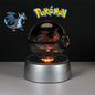 Pokemon 3D Crystal Ball Figure Toys Pokeball Mimikyu Bulbasaur Umbreon Pikachu Gengar Sprigatito Model with Led Light Base Dolls