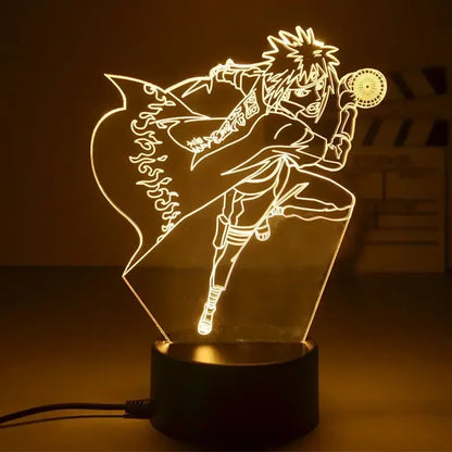 Naruto Anime Action Figures Night Light Manga Boruto Itachi Akatsuki Bedroom Lamp Children Uzumaki Namikaze Minato Gift Toys