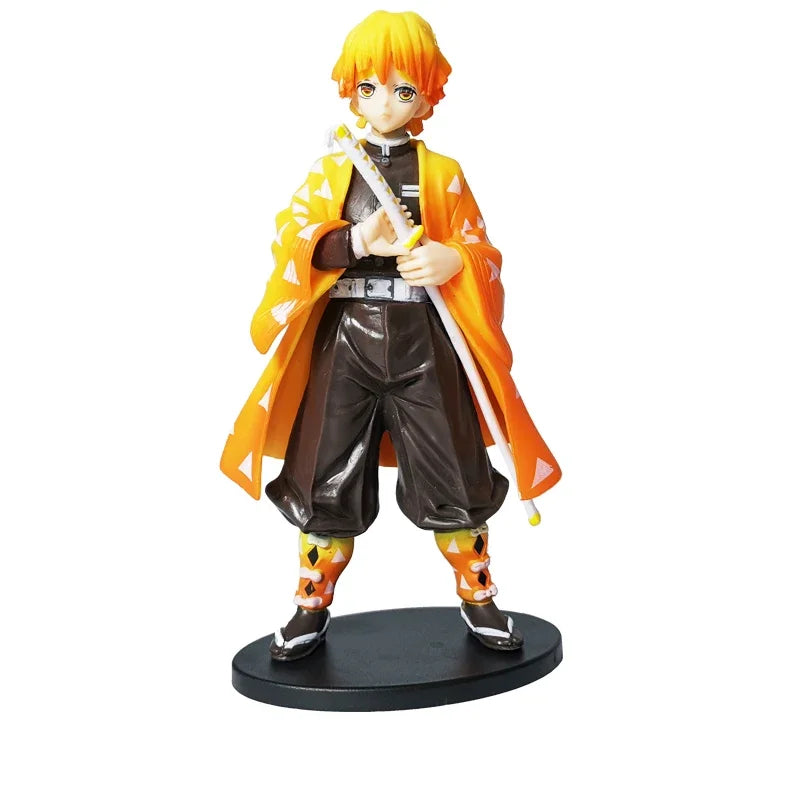 Anime Figure Demon Slayer Figures Kimetsu No Yaiba Doll Tanjiro Nezuko Zenitsu Figurine Inosuke Warrior Action Figure Model Toys