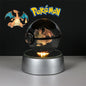 Pokemon 3D Crystal Ball Figure Toys Pokeball Mimikyu Bulbasaur Umbreon Pikachu Gengar Sprigatito Model with Led Light Base Dolls