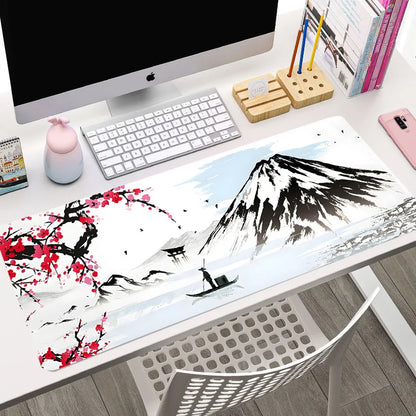 Hot Selling Japanese Sakura Customised Large Size Super Non-Slip Rubber Mouse Pad