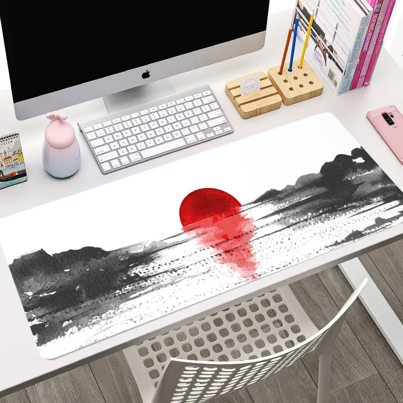 Hot Selling Japanese Sakura Customised Large Size Super Non-Slip Rubber Mouse Pad