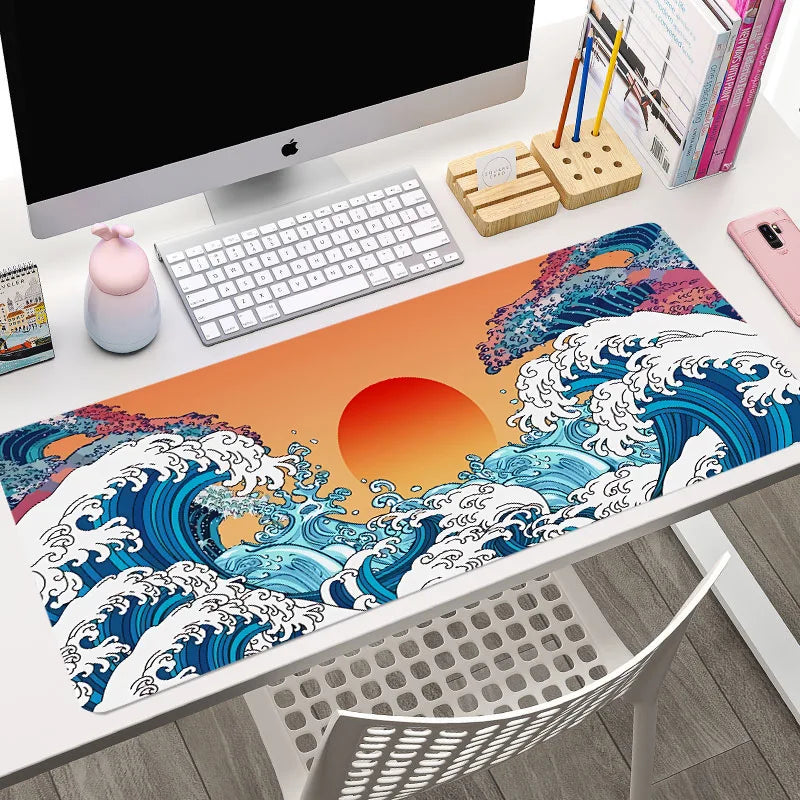 Hot Selling Japanese Sakura Customised Large Size Super Non-Slip Rubber Mouse Pad
