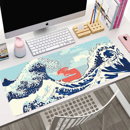 Hot Selling Japanese Sakura Customised Large Size Super Non-Slip Rubber Mouse Pad