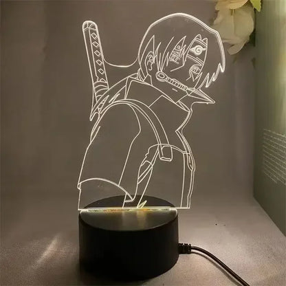 Naruto Anime Action Figures Night Light Manga Boruto Itachi Akatsuki Bedroom Lamp Children Uzumaki Namikaze Minato Gift Toys