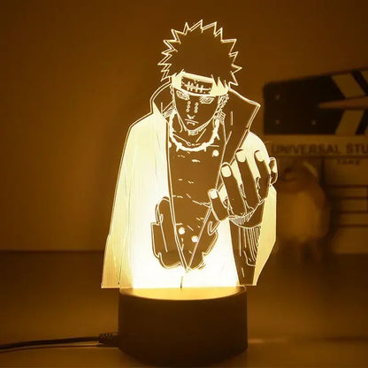 Naruto Anime Action Figures Night Light Manga Boruto Itachi Akatsuki Bedroom Lamp Children Uzumaki Namikaze Minato Gift Toys